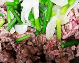 牛肉とにんにくの芽の甜麺醤炒め作り方9写真
