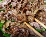 牛肉とにんにくの芽の甜麺醤炒め作り方10写真