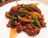 牛肉とにんにくの芽の甜麺醤炒め作り方11写真