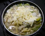 糖質オフ！舞茸のチーズ豆乳鍋作り方2写真