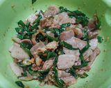 生姜酢醤油の豚肉ねぎソースの温野菜作り方7写真
