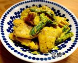 胸肉とアスパラのカレーマヨ炒め作り方6写真