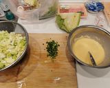 豚肉とキャベツのお好み焼き作り方3写真
