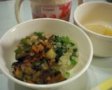 野菜いっぱい☆甘辛ブタ丼☆パクパク期にも作り方6写真