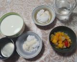 100kcal牛乳寒天 (粉寒天1gで)作り方1写真