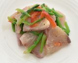 わさび風味漬けさしみとほうれん草作り方3写真