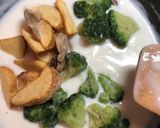 スモーク薫るサーモンと野菜のクリーム煮作り方2写真