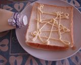 香ばしい　すりごまトースト作り方1写真