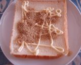 香ばしい　すりごまトースト作り方2写真