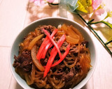 簡単！味付けはすき焼きのタレ１つ☆牛丼☆作り方4写真