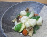 野菜とお餅の揚げだしあんかけ作り方5写真