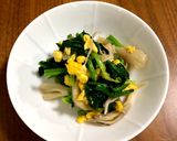 ほうれん草と舞茸の菜種和え作り方7写真