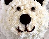 キャラクターケーキ　白くまくん作り方8写真