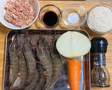 もち米海老団子/中華春節定番料理作り方1写真