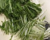 簡単♩水菜しめじの塩昆布炒めのマヨ和え作り方2写真