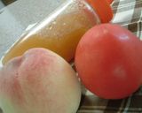 桃とトマトのフレッシュジュース♪作り方1写真