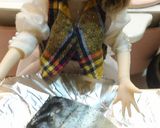 リカちゃん♡紅白サバ(かぶとトマト)作り方4写真