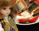 リカちゃん♡紅白サバ(かぶとトマト)作り方10写真