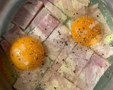重ね調理簡単ベーコン丼(QC無水鍋使用)作り方2写真