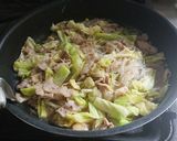 豚肉とキャベツの春雨炒め作り方4写真