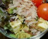 アボカドチーズサラダ☆ワサビ醤油味作り方3写真