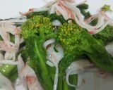 菜の花のバター炒めカニかまあえ作り方6写真