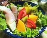 夫♡作(^^♪朝食サラダ作り方5写真