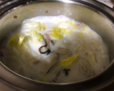 白菜と牡蠣のクリーム煮(4人分)作り方5写真