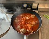 基本のトマトソースと鶏肉だけ！！スープ作り方3写真