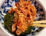 ネバとネバとろりん☆長芋めかぶキムチ納豆作り方3写真