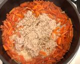 しいたけ軸水出汁でにんじんの炊き込みご飯作り方3写真