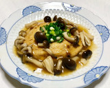 とろり〜がんもどきとしめじのあんかけ煮物作り方5写真