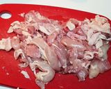 鶏もも肉の彩り炒め作り方1写真