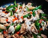 鶏もも肉の彩り炒め作り方5写真