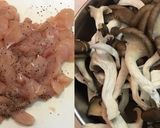 鶏肉と茸のハニーマスタード煮作り方1写真