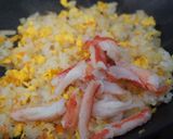 カニレタスチャーハン作り方3写真