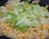 カニレタスチャーハン作り方4写真
