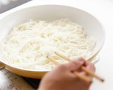 旬を楽しむ♪美味しい焼ビーフン～小松菜～作り方5写真
