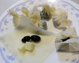 黒豆とチーズの包み揚げ作り方1写真