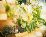 体喜ぶ！ねぎたっぷり厚揚げとさばの味噌煮作り方7写真