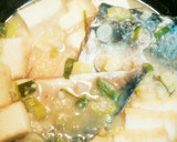 体喜ぶ！ねぎたっぷり厚揚げとさばの味噌煮作り方8写真
