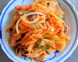 豚肉ともやしのキムチ炒め作り方10写真
