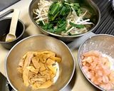 節約レシピ✩海老とニラもやしの炒め物作り方3写真