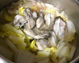 白菜と牡蠣のクリーム煮(4人分)作り方4写真