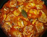 鶏肉のトマト煮込み♪簡単ﾌﾗｲﾊﾟﾝ作り方8写真