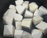 八頭の煮物(残ったタラコも入れて)作り方2写真