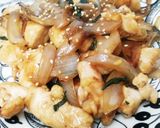 簡単♪玉ねぎと鶏肉の炒めもの。しそ風味作り方4写真