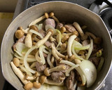 〆はうどん！砂肝とぶなしめじのアヒージョ作り方5写真