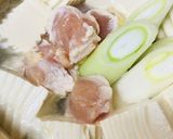 鶏肉＆白菜のシンプル湯豆腐鍋作り方3写真