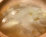 お鍋のあとの梅&海苔雑炊作り方1写真